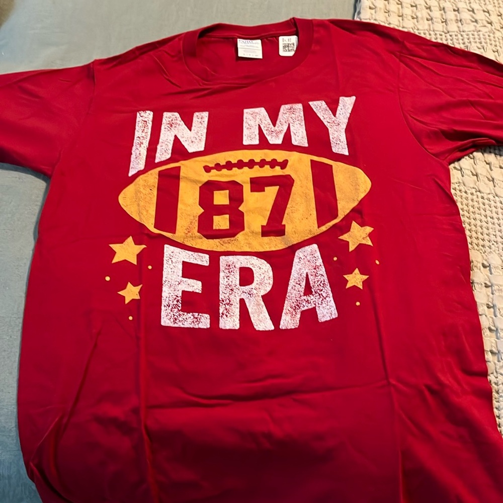 In My 87 Era T-shirt. Size small. Never worn.